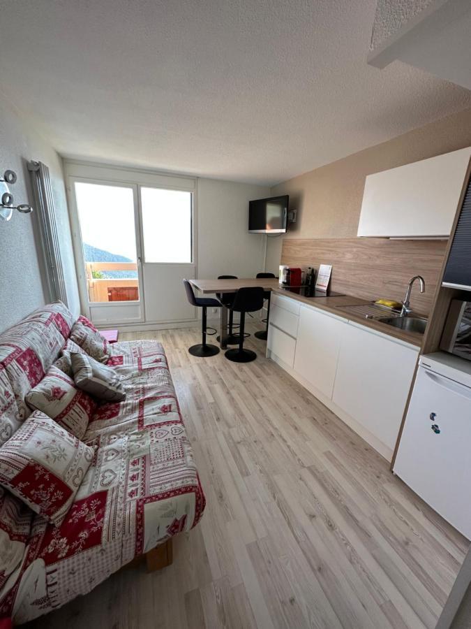 Sunny Studio 25 M2 Mountain View Balcony In Alpe D Huez District Eclose Alpe d'Huez Dış mekan fotoğraf